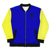 Electric Water Color Block Bomber Jacket