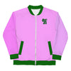 Pink Pga Color Block Bomber Jacket