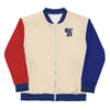 "W" Accordingly Color Block Bomber Jacket