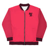 "W" Seductive Color Block Bomber Jacket