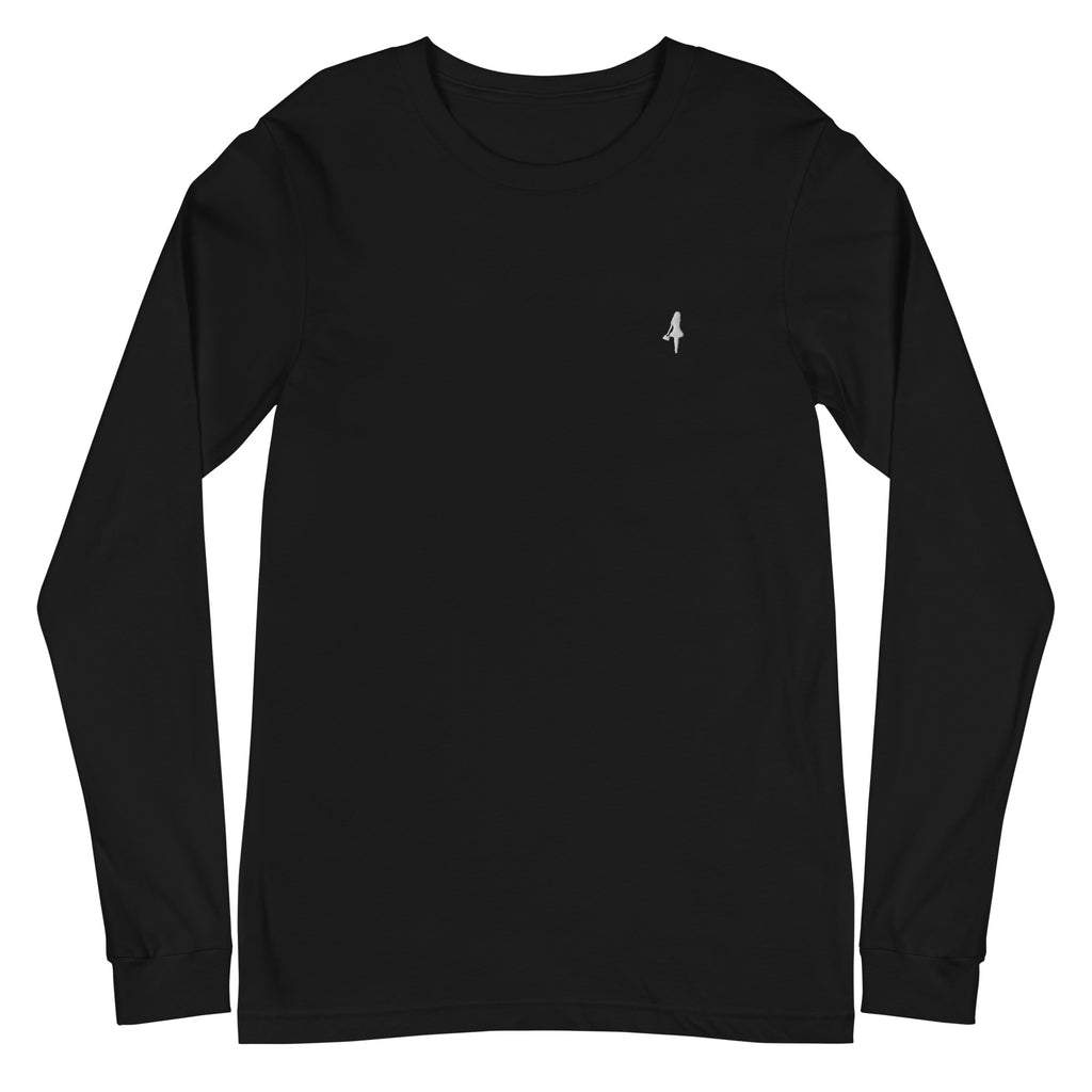 The Aira Collection Embroidered Logo Long Sleeve Tee