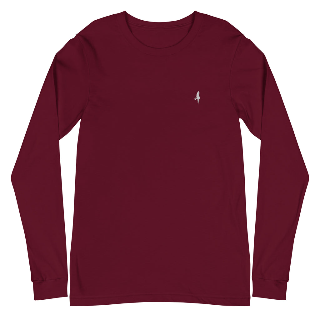 The Aira Collection Embroidered Logo Long Sleeve Tee
