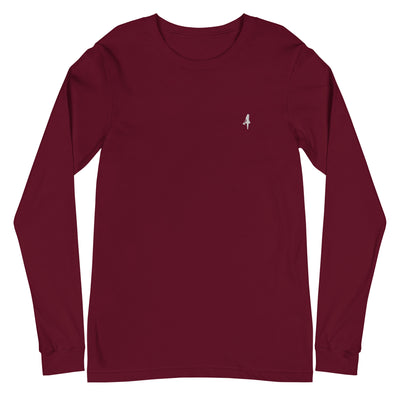 The Aira Collection Embroidered Logo Long Sleeve Tee