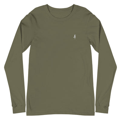 The Aira Collection Embroidered Logo Long Sleeve Tee