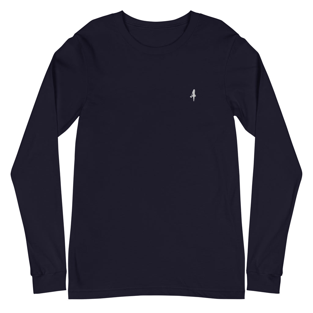 The Aira Collection Embroidered Logo Long Sleeve Tee