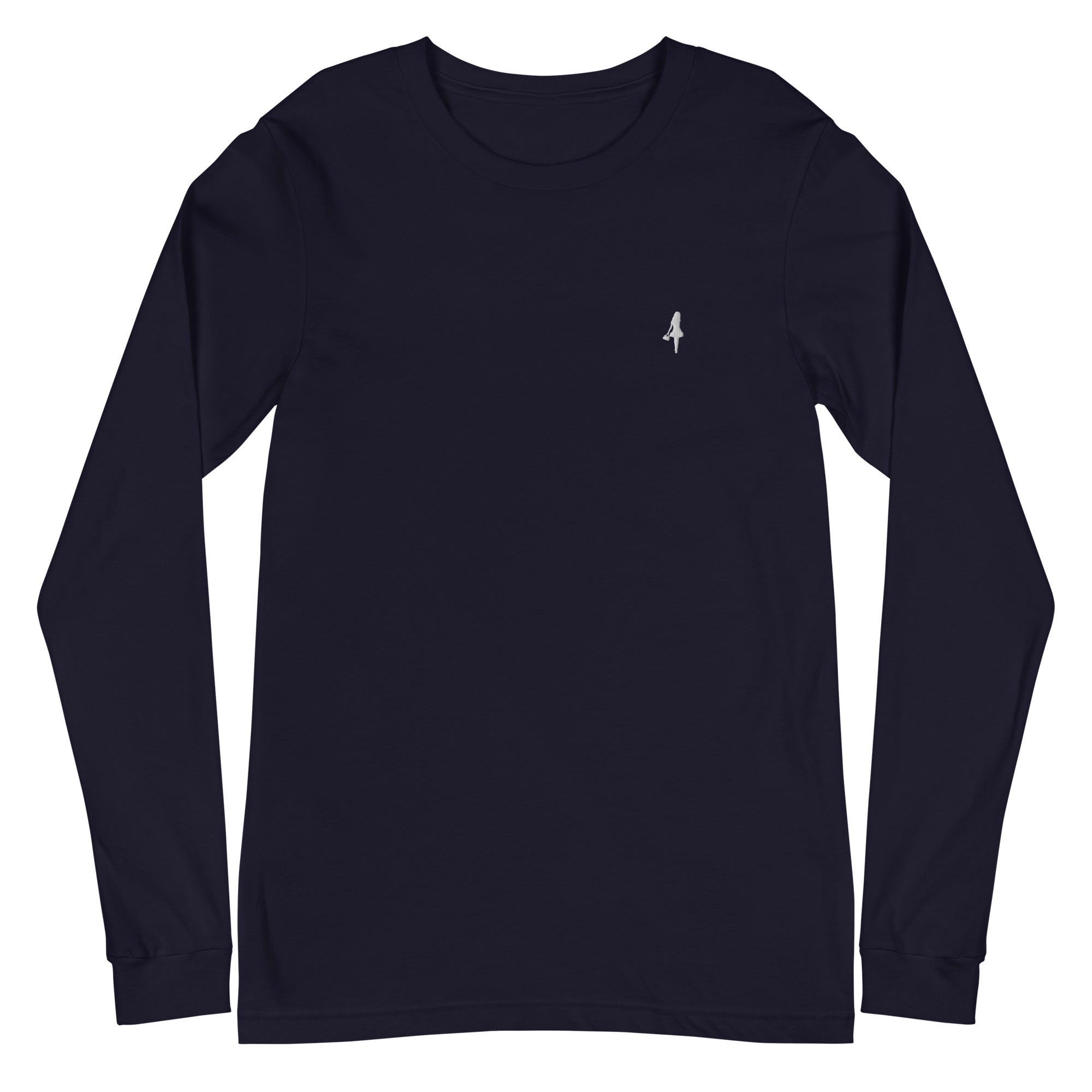 The Aira Collection Embroidered Logo Long Sleeve Tee