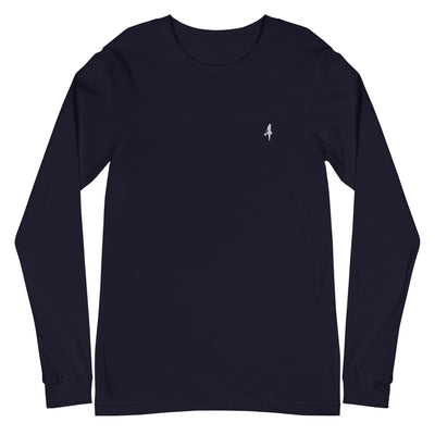 The Aira Collection Embroidered Logo Long Sleeve Tee