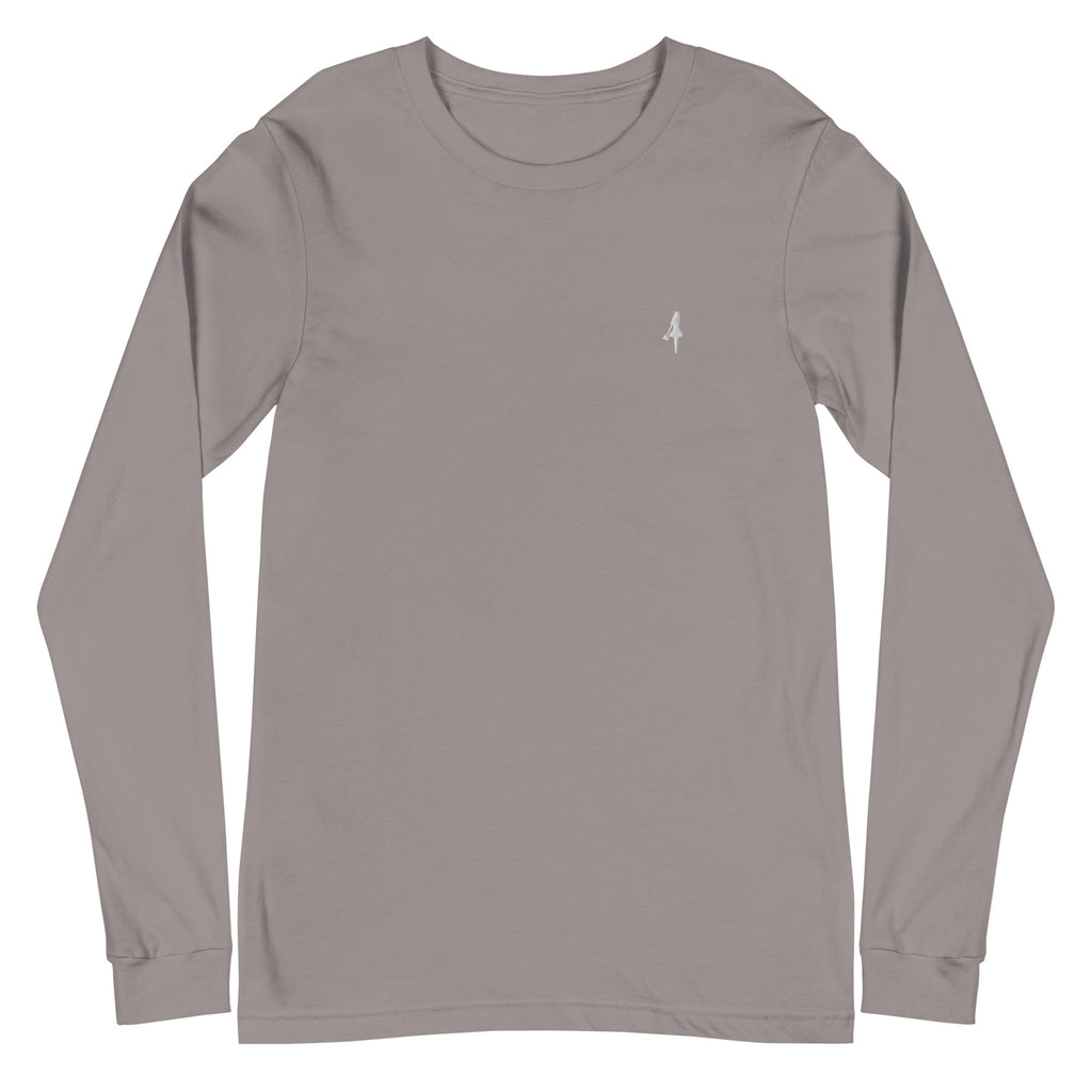 The Aira Collection Embroidered Logo Long Sleeve Tee