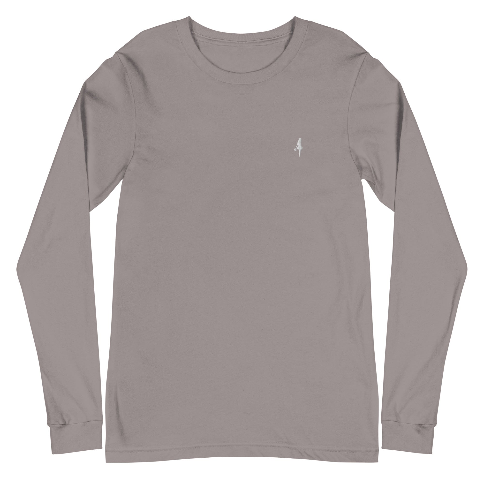 The Aira Collection Embroidered Logo Long Sleeve Tee